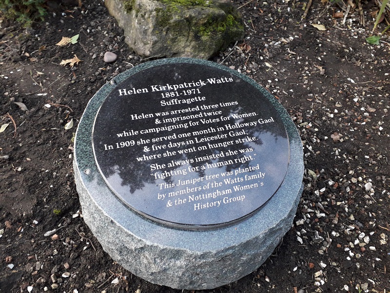 Helen Watts Plaque